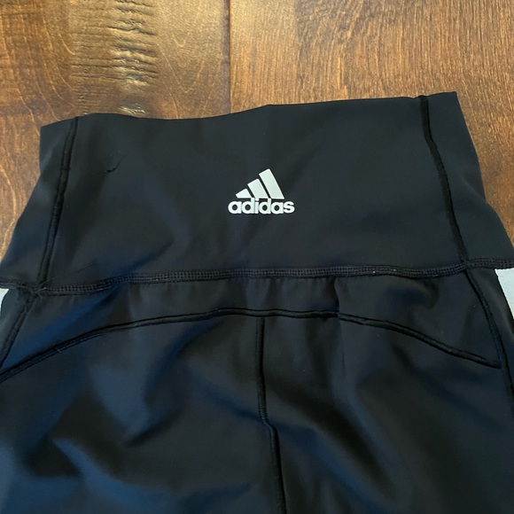 Adidas Black Classic Stripe Leggings - Picture 3 of 4